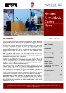 National Amyloidosis Centre News