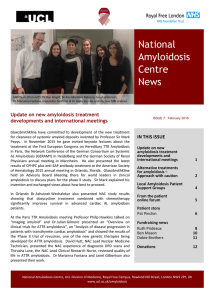 National Amyloidosis Centre News