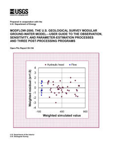 MODFLOW-2000, THE U.S. GEOLOGICAL SURVEY MODULAR SENSITIVITY, AND PARAMETER-ESTIMATION PROCESSES