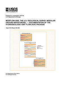 MODFLOW-2000, THE U.S. GEOLOGICAL SURVEY MODULAR HYDROGEOLOGIC-UNIT FLOW (HUF) PACKAGE