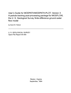 User’s Guide for MODPATH/MODPATH-PLOT, Version 3: