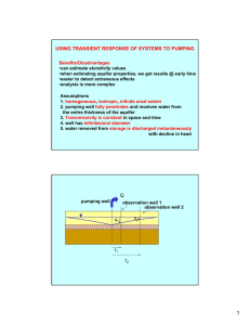 USING TRANSIENT RESPONSE OF SYSTEMS TO PUMPING