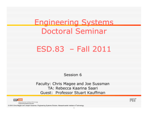 Engineering Systems Doctoral Seminar