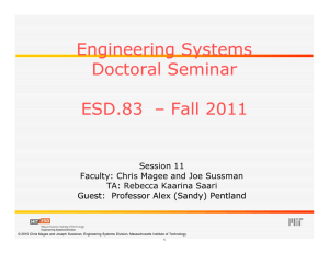 Engineering System Engineering Systems Doctoral Seminar