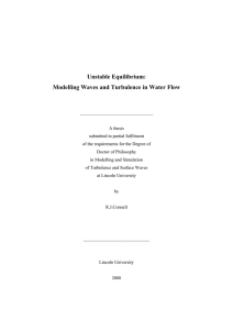 Unstable Equilibrium: Modelling Waves and Turbulence in Water Flow