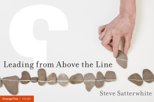 Leading from Above the Line Steve Satterwhite  |