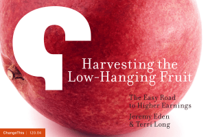 Harvesting the Low-Hanging Fruit The Easy Road to Higher Earnings