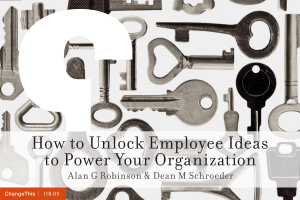 How to Unlock Employee Ideas to Power Your Organization