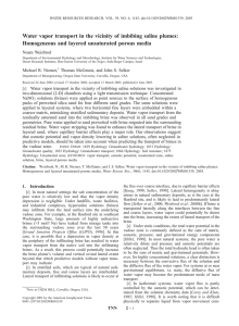 Water vapor transport in the vicinity of imbibing saline plumes: