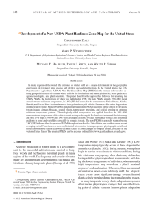Development of a New USDA Plant Hardiness Zone Map for... 242 C D