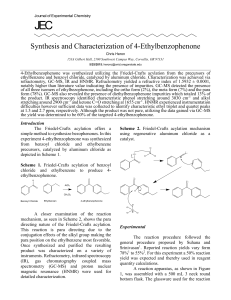 JEC Synthesis and Characterization of 4-Ethylbenzophenone