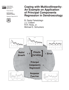 Coping with Multicollinearity: An Example on Application of Principal Components Regression in Dendroecology