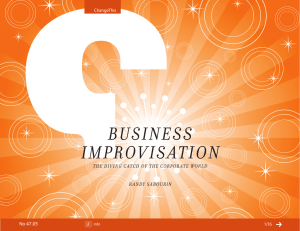 Business improv isation r anDy saBourin