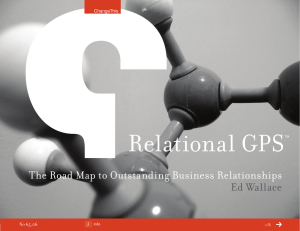 Relational GPS The Road Map to Outstanding Business Relationships Ed Wallace 65.06