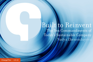 Built to Reinvent  The Ten Commandments of Today’s Sustainable Company
