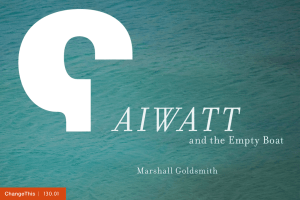 AIWATT and the Empty Boat  Marshall Goldsmith