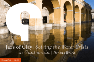 Jars of Clay Solving the Water Crisis in Guatemala |