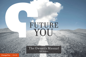 YOU FUTURE The Owner’s Manual Bill Jensen