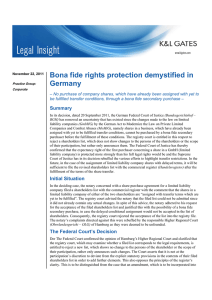 Bona fide rights protection demystified in Germany