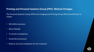 Printing and Personal Systems Group (PPS)- Michael Finnigan