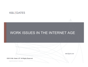 WORK ISSUES IN THE INTERNET AGE