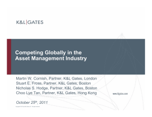 Competing Globally in the Asset Management Industry