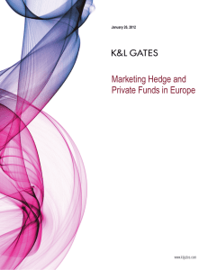 Marketing Hedge and Private Funds in Europe  January 26, 2012