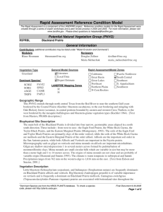 Rapid Assessment Reference Condition Model