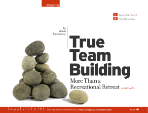 True Team Building More Than a