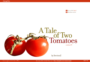 A Tale of Two Tomatoes by SectionZ