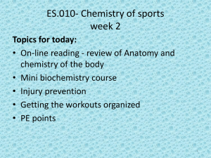 ES.010- Chemistry of sports week 2