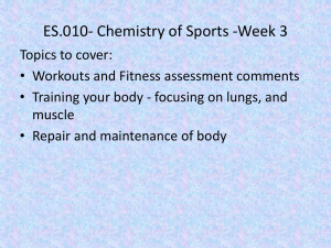 ES.010- Chemistry of Sports -Week 3