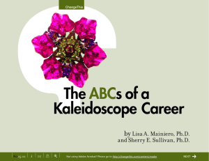 The s of a Kaleidoscope Career ABC