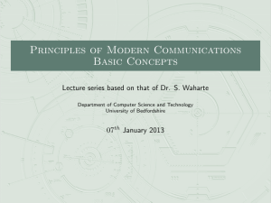 Principles of Modern Communications Basic Concepts 07