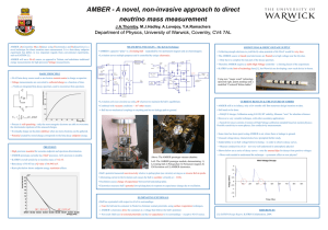 AMBER - A novel, non-invasive approach to direct neutrino mass measurement