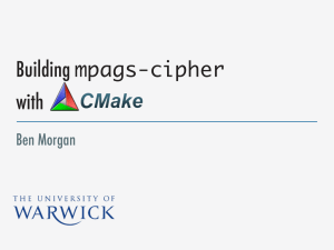 mpags-cipher Building with Ben Morgan