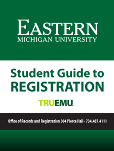 REGISTRATION Student Guide to