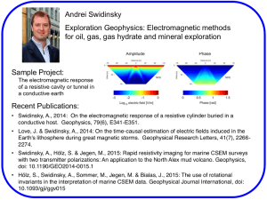 Andrei Swidinsky Exploration Geophysics: Electromagnetic methods