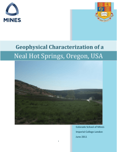 Neal Hot Springs, Oregon, USA Geophysical Characterization of a Geothermal System: