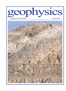 geophysics Spring 2005 Colorado School of Mines