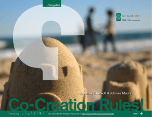 Co-Creation Rules! by James Cherkoff &amp; Johnnie Moore + x