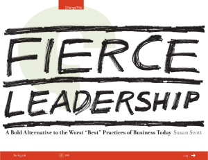 A Bold Alternative to the Worst “Best” Practices of Business... Susan Scott 63.06 No
