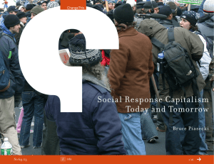 Social Response Capitalism Today and Tomorrow Bruce Piasecki 64.03