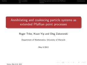 Annihilating and coalescing particle systems as extended Pfaffian point processes
