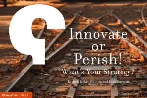 Innovate or Perish! What’s Your Strategy?