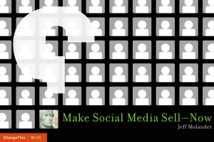 Make Social Media Sell—Now Jeff Molander  |