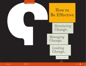 How to Be Effective Structuring Managing