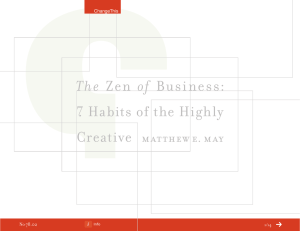 The 7 Habits of the Highly Creative