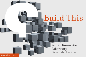Build This Your Culturematic Laboratory Grant McCracken