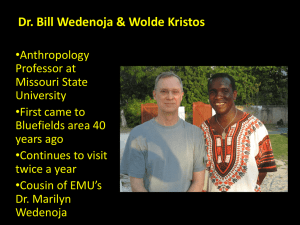 Dr. Bill Wedenoja &amp; Wolde Kristos